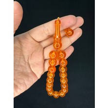 Anemore Collection Efe Boy Maskot Şak Şak Tesbih Akrilik Turuncu Büyük Boy T-742