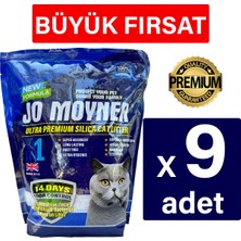 Jo Moyner Kristal Kedi Kumu Premium 3,8lt x 9 Adet