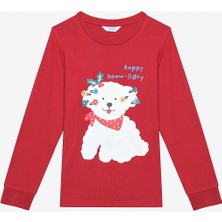 Penti Kız Çocuk Fancy Termal Kırmızı Pijama Takımı