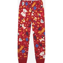 Penti Kız Çocuk Fancy Termal Kırmızı Pijama Takımı