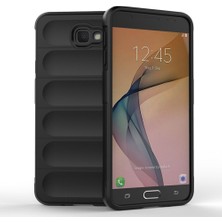 MobaxAksesuar Samsung Galaxy J7 Prime Kılıf Elde Tutma Kolaylıkla Kaydırmaz Kenar Line Dizayn Optietnik Kapak