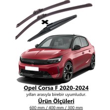 RBW Opel Corsa F 2020-2024 Ön ve Arka Silecek Takımı