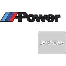 BMW M Power 3D Metal Stıcker Bmw Güç Rozet Araba Aksesuarı