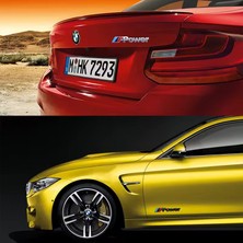 BMW M Power 3D Metal Stıcker Bmw Güç Rozet Araba Aksesuarı