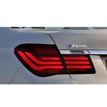 BMW M Power 3D Gümüş Metal Stıcker Bmw Güç Rozet Araba Aksesuar