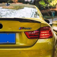 BMW M Power 3D Metal Siyah ve Gümüş Stıcker Bmw Güç Rozet Araba Aksesuarı (9.8 cm x 1.5 Cm) 2 Adet