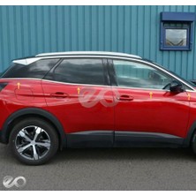 Ebal Oto Peugeot 3008 Krom Cam Çıtası  8 Prç 2016-2022 Uyumlu Paslanmaz Çelik