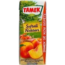 Tamek Şeftali Nektarı 200 ml x 27 Adet