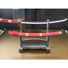Mona Concept One Piece Roronoa Zoro Katana Seti Kırmızı - Sarı Renk Sert Plastik ile Kolay Taşınabilir