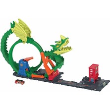 Hot Wheels Ejderhayla Mücadele Pisti HDP03 Eğlenceli Oyun Seti ile 360 Derece Macera