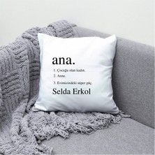 Kişiye Özel Ana Kelime Temalı Yastık Kılıfı A52