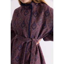 Kadın Yandan Bağlamalı  Tasarım Kimono Ceket