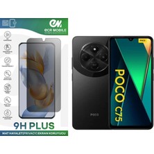 ECR MOBILE Poco C75 Ekran Koruyucu Tam Uyumlu 9h Esnek Nano Kırılmayan Mat Hayalet(Privacy)