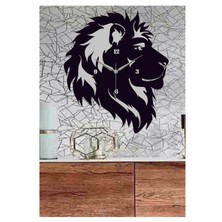 Hediyelikevi Aslan Temalı Ahşap Duvar Saati