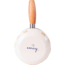 Emaylab Beige Emaye Tava 16CM (1,3 Litre)