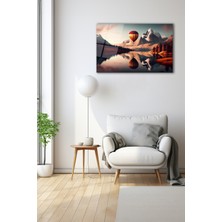 Dekoratif Duvar Tablosu Temperli Cam Tablo 110 x 70 cm