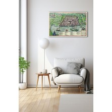 Dekoratif Duvar Tablosu Temperli Cam Tablo 110 x 70 cm