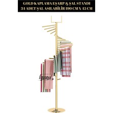 Yüksek Kalite Eşarp Standı Şal Standı Aksesuar Standı ( 34 Şal Asılabilir )