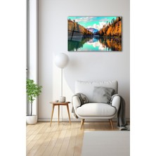 Dekoratif Duvar Tablosu Temperli Cam Tablo 90 x 60 cm