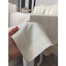 Afa Tasarım Keten Dokulu Gold Simli Masa Örtüsü 160  x  220 cm