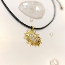 21MM Güneş Kolye 14 Ayar Altın Hd Videolu