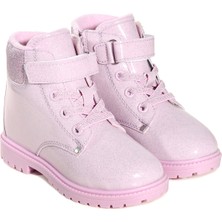 KU&PA SHOES Çocuk Ayakkabı Simli Pembe  Bot