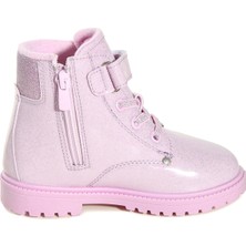 KU&PA SHOES Çocuk Ayakkabı Simli Pembe  Bot