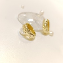 Altın Ofisi 17 mm Kalemli Halka Küpe 14 Ayar Altın