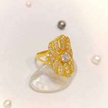 Altın Ofisi Taşlı Yüzük 22 Ayar Altın