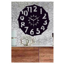 Hediyelikevi Kişiye Özel Çarktemalı Ahşap Duvar Saati