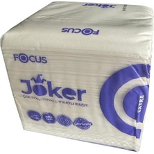 Focus Joker Masaüstü Tek Çek V Katlama Kağıt Dispenser Peçete - 2 Kat - 250 Adetlik 3 Paket