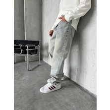 Carisma81 Baggy Gri Taşlanmış Erkek Pantolon