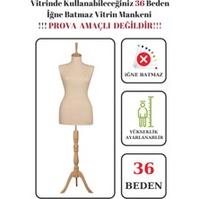 Vitrin Amaçlı 36 Beden Terzi Mankeni Vitrin Mankeni Cansız Manken (iğne Batmaz)