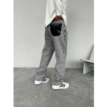 Carisma81 Baggy Cep Detaylı Gri Erkek Pantolon