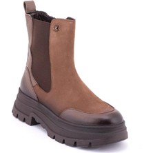 Bags Shoes Venüs 2254631K Hakiki Nubuk Deri Kalın Tabanlı Kadın Günlük Bot