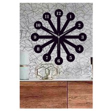 Hediyelikevi Kişiye Özel Güneş Temalı Ahşap Duvar Saati