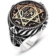 Gümüş Süleyman Peygamber Mührü Erkek Yüzük