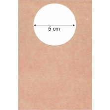 Vice Kraft Etiket Yuvarlak 5 Cm 100'Lü