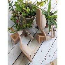 Bags Shoes Bulldozer 221708 Kadın Hakiki Deri Topuklu Yazlık Ayakkabı