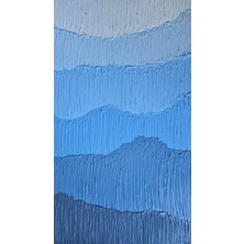 Asyemur Design Dokulu Tablo Spatula Izleri - El Yapımı Ürün
