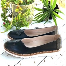 Bags Shoes Bulldozer 241737 Kadın Hakiki Deri Anatomik Comfort Dolgu Taban Günlük Babet