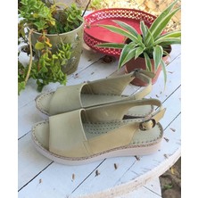 Bags Shoes Bulldozer 231528 Kadın  Deri Fuspetli Anatomik Comfort Taban Sandalet