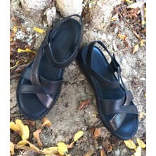 Bags Shoes Bulldozer 231526 Kadın Hakiki Deri Anatomik Comfort Taban Günlük Sandalet