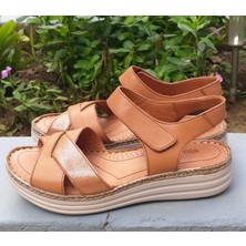 Bags Shoes Bulldozer 231567-2 Kadın Hakiki Deri Anatomik Comfort Taban Günlük Sandalet