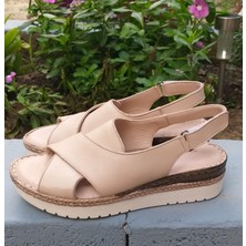 Bulldozer 231567 Hakiki Deri Anatomik Comfort Taban Kadın Günlük Sandalet