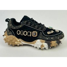 Guja 24K351-3 Kadın Taban Kadife Üzeri Taşlı Fashion Spor Ayakkabı