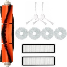 Özem Xiaomi S10 Plus (S10 T Değil) Xiaomi X10 PLUS,S20 Plus,X20 Plus Uyumlu Hepa Filtre Ana Fırça Yan Firça Yedek Parça Seti-Beyaz