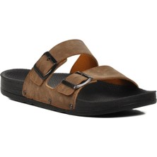 Bags Shoes Pierre Cardin Pc-7241 Erkek Tokalı Çift Bant Terlik