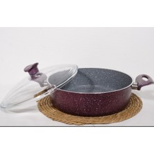 Imza Granit 30 cm Basık Tencere ( Pilav,dolma,karnıyarık)