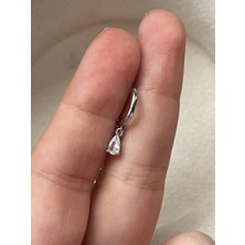 2D2B Nature Cerrahi Çelik Zirkon Taşlı Sallantılı Damla  Helix Halka Piercing